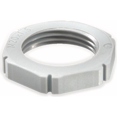 Contre-écrou WISKA, 10060771, M 16x1,5, métrique, gris clair