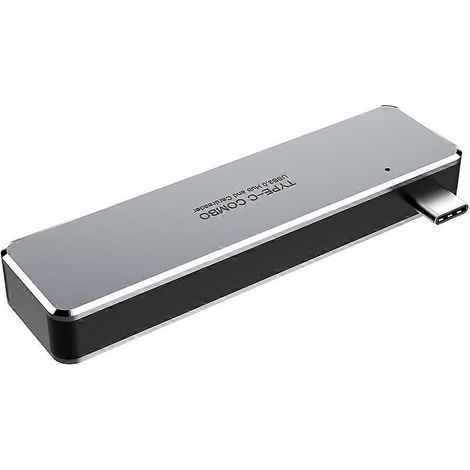 Multifunktionaler 5-in-1 USB-C-Hub: Dockingstation mit SD/TF-Kartenleser, Multiport-Adapter für Laptops.