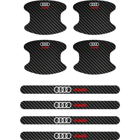 (Lot de 8 pièces) Film protecteur autocollant pour poignées de porte et seuils de porte, compatible avec Audi A3, A4, A5, A6, A7, A8, S3, S4, Q2, Q3, Q5 et Q7. (1/5)