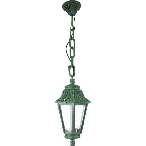 Colgante anna 1xe27 ip55 al.80xd.22cm resina verde (1/3)