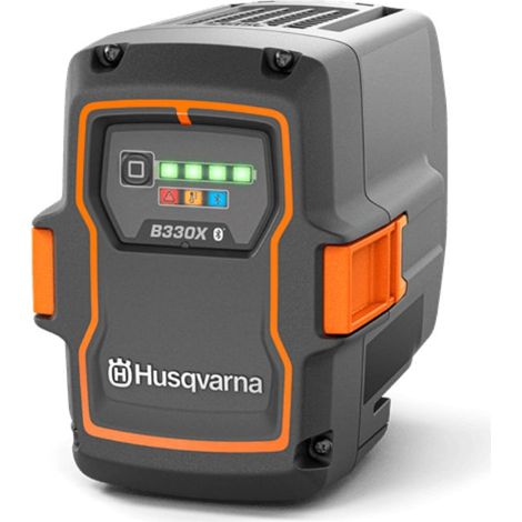 Batterie 36V 9Ah 324Wh avec Bluetooth – Refroidissement actif – IPX4 pour usage extérieur – Compatible outils Husqvarna