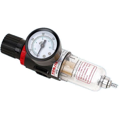 Séparateur d’eau pour compresseur - Système à air comprimé - 1/4" (0,63 cm) - Composants pneumatiques - Pour réduire la pression (1/5)