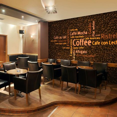 Papier peint café au lait, expresso, cappucino... - 250 x 193 cm (1/4)