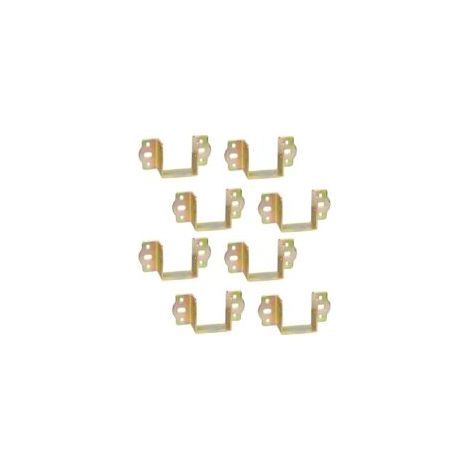 Charnières de fixation pour meubles, fixation pour poutre en bois, largeur 50 mm, supports de rail, fixations de suspension, crochets de menuiserie, fixation pour cadre de lit en métal, 8 pièces-Crezu