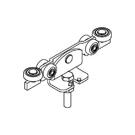 Helm 391 Telaio In Lamiera Zincata, Attacco Al Piano, Hub Rullo Con M12X60, Elettriche (1/4)