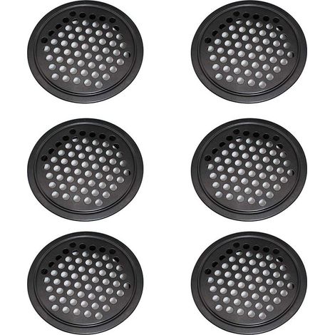 Grille aération VMC 60mm – Lot de 6 pièces – Acier inoxydable étanche et désodorisant – Pour armoires et salles de bain (1/5)