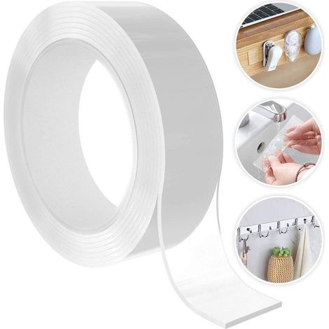 Biadesivo Trasparente Milleusi Adesivo Attacca All 3cm X 2 Mt Acrilico (1/5)