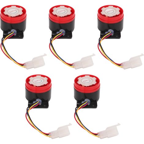 Avertisseur Sonore Inverse - 110 À 120 dB - 12 V À 60 V - Pour Tricycles Électriques Et Scooters Électriques - Lot De 5 Pièces (1/5)