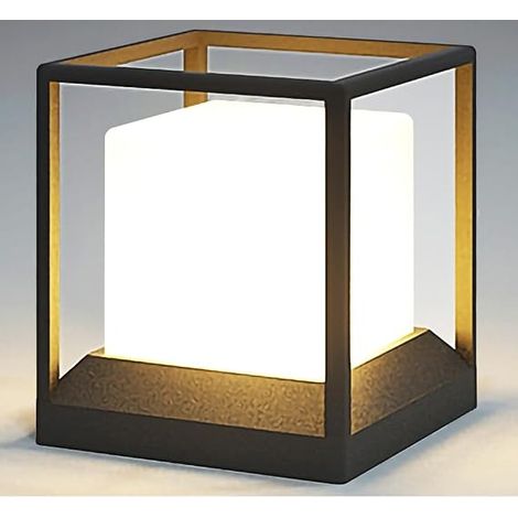 Outdoor Pole Lamp LED Black 20W IP65 Waterproof Outdoor Light Garden Lamp E27 Socket for Gardens Paths Lawns (1/5)