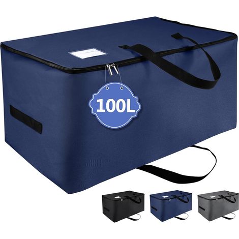 Sac de rangement pliable bleu foncé – 100 L