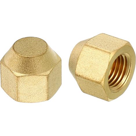 2Pcs Bouchon Évasé en Laiton 1/4", Filetage Femelle 7/16-20UNF (1/5)