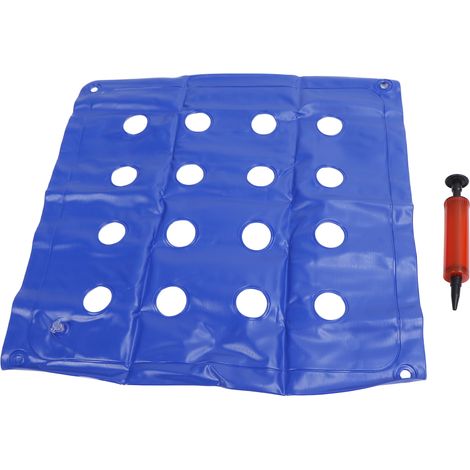 Coussin gonflable bleu professionnel 16 trous pour fauteuil roulant, coussin de siège à air comprimé. (1/5)