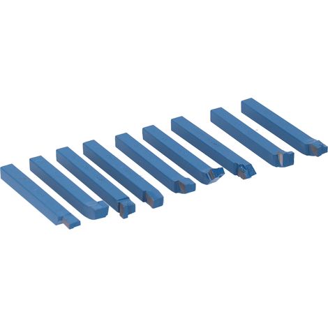 Jeu de 11 outils de tournage en carbure DIN, coffret de rangement - 8x8mm (1/5)