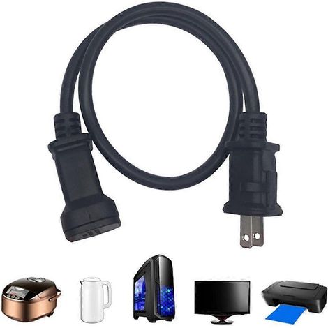 Rallonge électrique avec embouts étanches, câble d'alimentation mâle-femelle de 1 m (3,3 pi) (1/4)