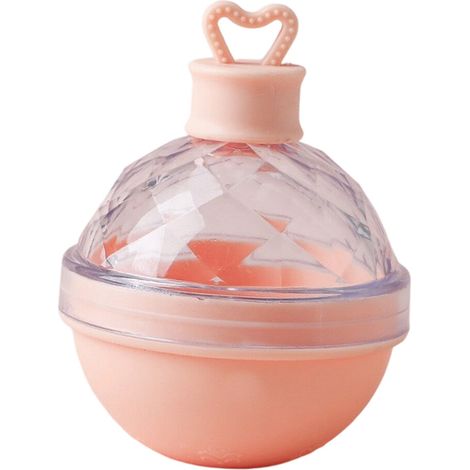 Elegante máquina de hielo con bombilla y bandeja para cubitos de hielo - Rosa