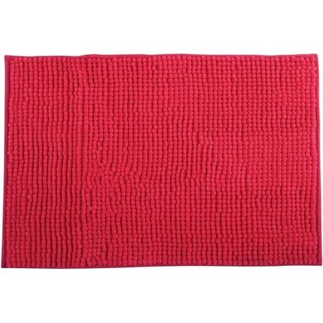 Tapis de bain Microfibre CHENILLE 60x90cm Rose Fuschia MSV