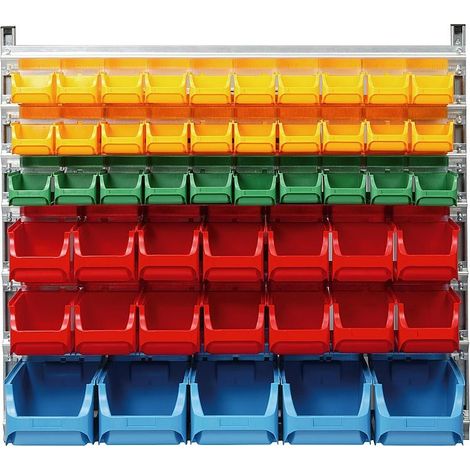 Armoire mural avec 49 boites en plastiqu lxpxh 1130x370x1050 mm ProfiPlus Depot WN 49