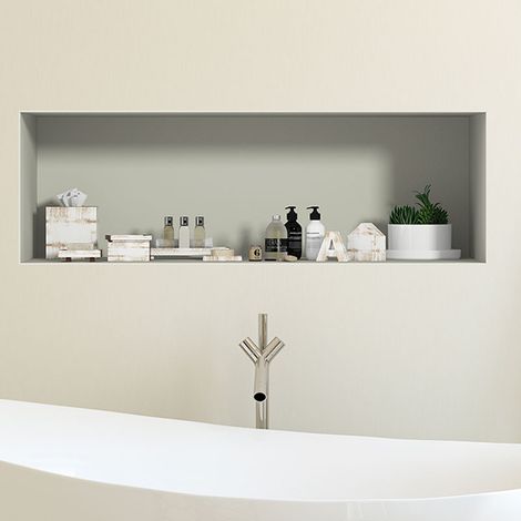 Sticker effet 3D Salle de bain design 30 x 90 cm (1/3)