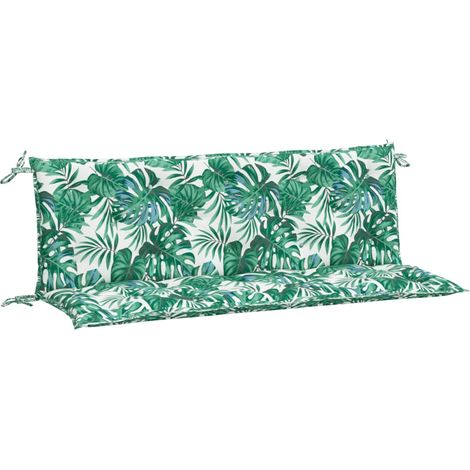 Maison Exclusive - Gartenbank-Auflagen 2 Stk. Blattmuster 150x50x