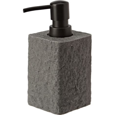 Wenko Villata-Dispenser per sapone liquido, 0,3 l, colore: Grigio, Poliresina, 7 x 15 x 7 cm (1/4)