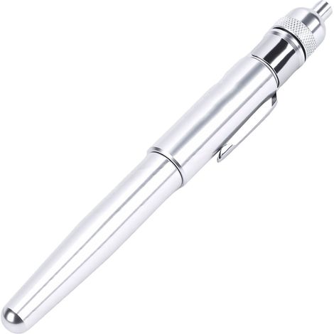 Penna di precisione in alluminio per lubrificazione/oliatura - con applicatore e clip da tasca, per la manutenzione di macchinari e autoveicoli (1/5)
