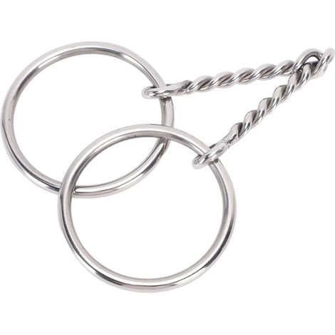 Mors de bride professionnel 295 mm, sûr et pratique, en acier inoxydable pour chevaux. Accessoires pour chevaux. (1/5)