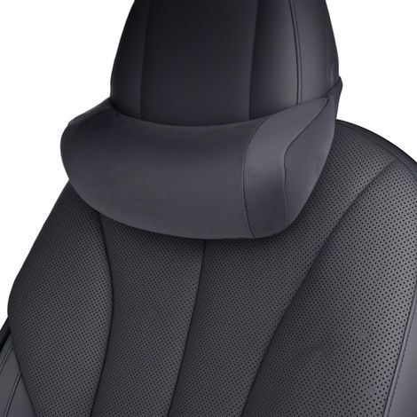 Coussin de Nuque pour Voiture, Voiture Repose Tête Cervical Appuie Tete Voiture Fauteuil avec Mousse à Mémoire Oreiller d'appui-tête de Voiture en Suède pour Support Cervical (1/5)