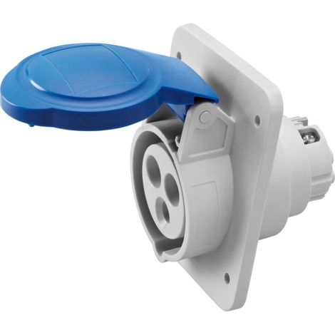 10 Grad IP54 2P+E 32A 200-250V 50/60Hz Blaue Schraube Verdrahtung (1/2)