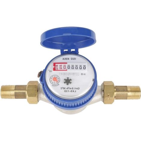 Allecto Plus - Flow Water pour Jardin et maison 15 mm - Compteur Water froide avec raccords. (1/5)