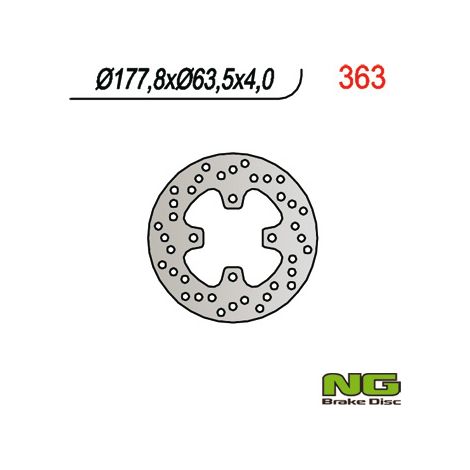 Disco de freno delantero NG para Polaris Predator 500, 178 mm, 4 mm