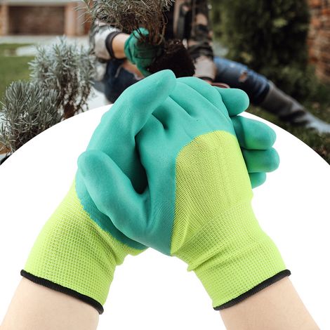 paire de gants de travail antidérapants et imperméables pour le jardinage et la manutention (1/5)