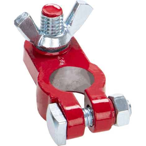 alca® Batterie-Polklemme Wing Plus (+) rot 12/24 Volt Autobatterie Klemme Batteriepoladapter Anschlussklemme Batteriepolklemme Batterie