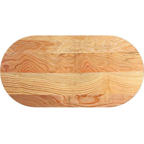 Dessus de table  Dessus de bureau  Plateau de table 100x50x2 cm bois de chêne massif ovale
