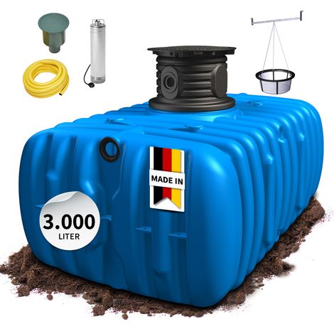 4rain FLAT M Flachtank-Paket 3000 Liter Garten-Comfort (1/5)