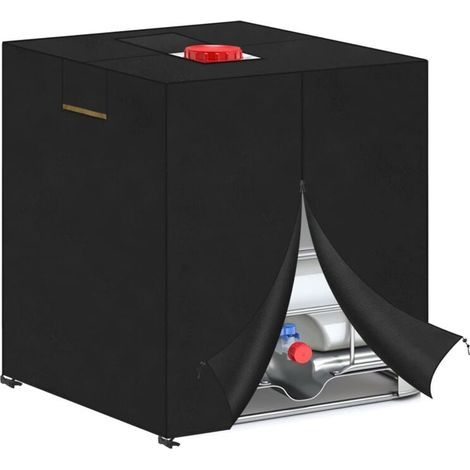Housse de Protection pour Réservoir d'eau 1000 L Bache Couverture Réservoir IBC d'eau de Pluie, Housse Cuve 1000L(120x100x116cm) (1/4)