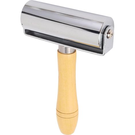 Rouleau de couture pour courtepointe, papier peint rouleau de couture en cuir rouleau de presse Quilting outils bricolage cuir artisanat manche en bois outil de roulement (L 10cm) (1/5)