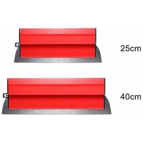 -2 Stück Glättklinge 25 cm + 40 cm, Glättspachtelklinge, mühelose, verschleißfeste, effiziente Abstreifklinge, wiederverwendbares Wandglättungsmesser, INHHUB
