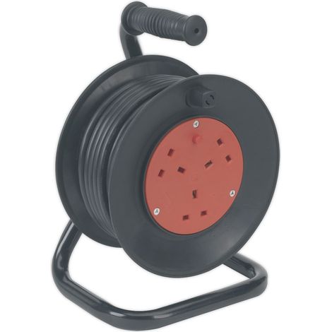 Sealey Cable Reel 15m 4 x 230V Thermal Trip BCR153T