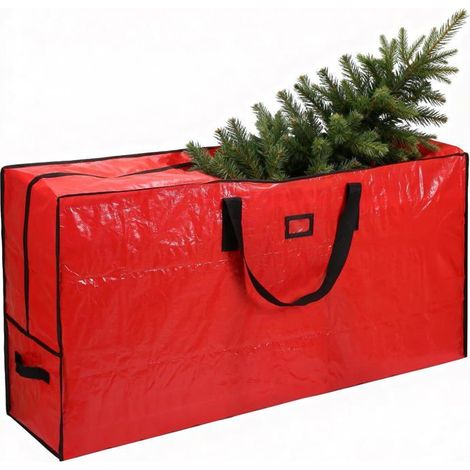 Sac rangement sapin Noël 135x34x68 cm – Rouge, imperméable – Pour maison, bureau – Protection (1/5)