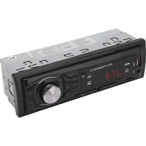Autoradio Bluetooth MP3 LED stéréo avec lecteur multimédia, compatible clé USB et télécommande au volant, compatible clé USB (1/5)
