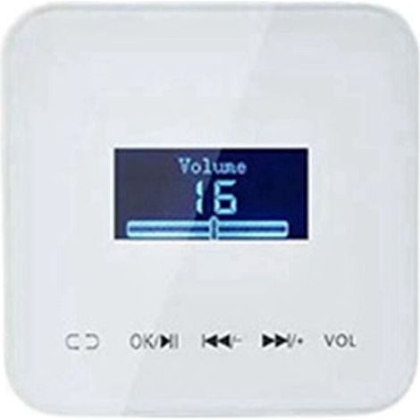 Controllo intelligente del volume a parete per case connesse con amplificatore audio da 20 W x 2 canali, impermeabile (bianco) (1/4)