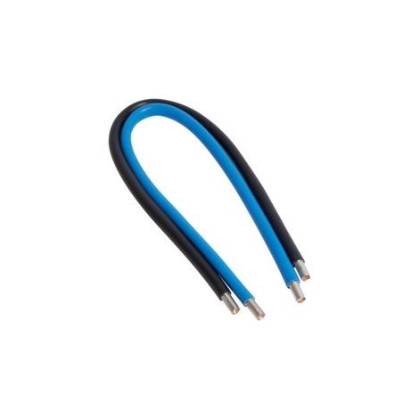 Hager – Jeu de 2 conducteurs préparés avec embouts – Section 1.5mm² – Longueur 2m – Pour câblage électrique fiable