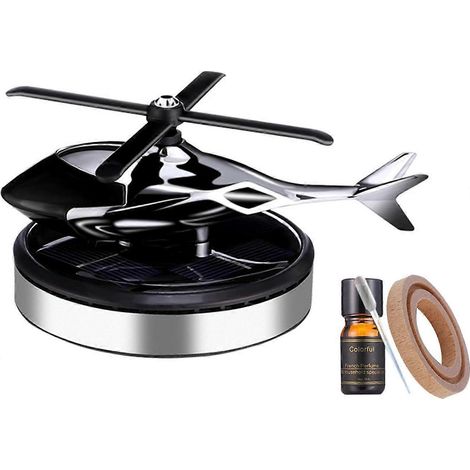 Désodorisant pour voiture, hélicoptère solaire rotatif, appareil d'aromathérapie, parfum longue durée, intérieur de voiture (1/5)