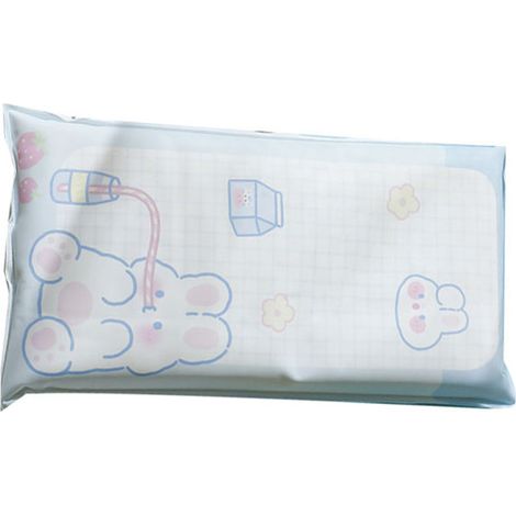 Wasserkissen mit sommerlichem Cartoon-Motiv, kühlend, ideal für Nickerchen von Schülern, mit Eiskristall-Gel-Füllung und Trinkhasenmotiv (1/5)