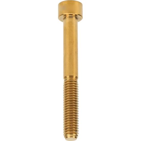 Vis en titane pour potence vélo M6x50mm, alliage de titane attrayant pour guidon de bicyclette, usage extérieur, couleur or. (1/5)