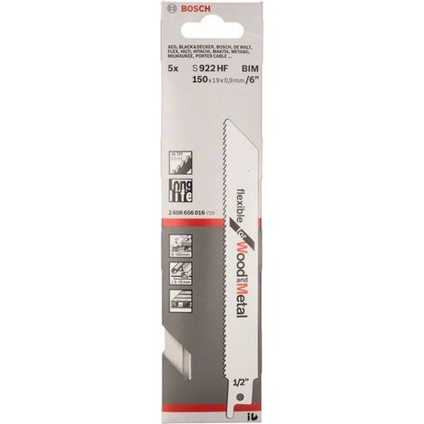 2608656016 - Set 2 lame per sega universale S 922 HF Flexible for Wood and Metal