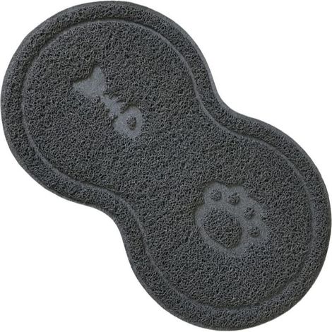 Tapis Gamelle Chien Chat - Silicone Et PVC Impermeable Antiderapant - Pour Alimentation Interieur Extérieur - 45 X 25 Cm (1/5)