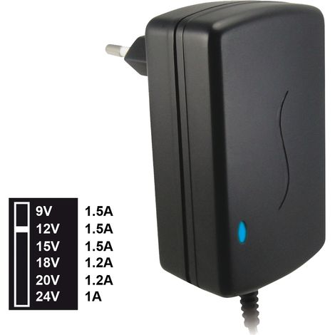 AP924W Alimentatore Switching 9-12-15-18-20-24 VDC 1.5A