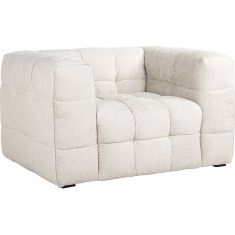 Fauteuil Merrol Crème Confort Ignifugé Richmond - Crème fusion élégance contemporaine (1/5)