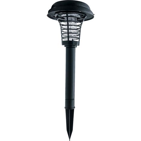 Lampe solaire anti-moustiques d'extérieur, éclairage de balcon, cour extérieure - Lumière blanche + lumière bleue (1/5)